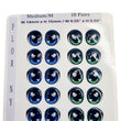 Load image into Gallery viewer, Adhesive Resin Eyes FNY 1012 - Medium/M - 18 Pairs - W/H: 14mm x 15mm (0.55" x 59") - for use with Clay, EVA, Felt, Fabric and more