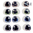 Load image into Gallery viewer, Adhesive Resin Eyes FNY 1014 - Large/G - 12 Pairs - W/H: 21mm x 17mm (0.83" x 0.70") - for use with Clay, EVA, Felt, Fabric and more