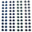 Load image into Gallery viewer, Adhesive Resin Eyes FNY 1014 - Small/S - 64 Pairs - W/H: 9mm x 7mm (0.35" x 0.27") - for use with Clay, EVA, Felt, Fabric and more