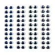 Load image into Gallery viewer, Adhesive Resin Eyes FNY 1014 - ExtraSmall/XS - 64 Pairs - W/H: 7.2mm x 5.6mm (0.28" x 0.22") - for use with Clay, EVA, Felt, Fabric and more