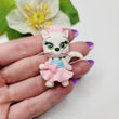 Load image into Gallery viewer, 699 Nala Cat Clay Doll for Bow-Center, Jewelry Charms, Accessories, and More