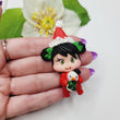 Load image into Gallery viewer, 697 Makenzy Xmas Clay Doll for Bow-Center, Jewelry Charms, Accessories, and More