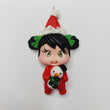 Load image into Gallery viewer, 697 Makenzy Xmas Clay Doll for Bow-Center, Jewelry Charms, Accessories, and More