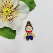 Load image into Gallery viewer, 714 Mini Wood Clay Doll for Bow-Center, Jewelry Charms, Accessories, and More