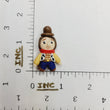Load image into Gallery viewer, 714 Mini Wood Clay Doll for Bow-Center, Jewelry Charms, Accessories, and More