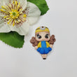 Load image into Gallery viewer, 701 Miniona 6 Clay Doll for Bow-Center, Jewelry Charms, Accessories, and More