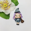 Load image into Gallery viewer, 692 Witch Linna Clay Doll for Bow-Center, Jewelry Charms, Accessories, and More