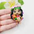 Load image into Gallery viewer, 678 Moanna 8 Clay Doll for Bow-Center, Jewelry Charms, Accessories, and More