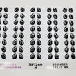 Load image into Gallery viewer, Adhesive Resin Eyes for Clays MF-260 M 48 Pairs