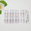 Load image into Gallery viewer, Adhesive Vinyl Eyebrows for FELT Multicolor MF PP (XSM) 48Pairs
