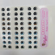 Load image into Gallery viewer, Adhesive Resin Eyes for Clays Multicolor STY R144 PP (X-SM) 72 Pairs