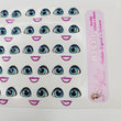 Load image into Gallery viewer, Adhesive Resin Eyes for Clays Multicolor STY R152 P (SM) 40 Pairs