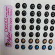 Load image into Gallery viewer, Adhesive Resin Eyes for Clays Multicolor STY R108 M 56Pairs