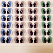 Load image into Gallery viewer, Adhesive Resin Eyes FNY 1009 - Medium/M - 36 Pairs - W/H: 11mm x 13mm (0.43" x 51") - for use with Clay, EVA, Felt, Fabric and more