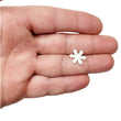 Load image into Gallery viewer, E.V.A. Glitter Snowflakes for Clays (set of 10) - 0.5" (in)
