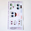 Load image into Gallery viewer, Adhesive Resin Eyes FNY 1010 - Emotions #1 - 5 pairs - Large/L Around 40mm/1.57" each pair - for use with Clay, EVA, Felt, Fabric and more