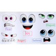 Load image into Gallery viewer, Adhesive Resin Eyes FNY 1010 - Emotions #1 - 5 pairs - Large/L Around 40mm/1.57" each pair - for use with Clay, EVA, Felt, Fabric and more