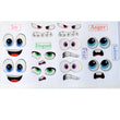 Load image into Gallery viewer, Adhesive Resin Eyes FNY 1010 - Emotions #1 - 10 pairs - Medium/M - around 30mm/1.18" each pair - for use with Clay, EVA, Felt, Fabric and more