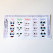 Load image into Gallery viewer, Adhesive Resin Eyes FNY 1010 - Emotions #1 - 15 pairs - Small/P Around 20mm/0.78" each pair - for use with Clay, EVA, Felt, Fabric and more