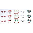 Load image into Gallery viewer, Adhesive Resin Eyes FNY 1011 - Emotions #2 - 15 pairs - Small/P Around 20mm/0.78" each pair - for use with Clay, EVA, Felt, Fabric and more