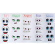 Load image into Gallery viewer, Adhesive Resin Eyes FNY 1010 - Emotions #1 - 15 pairs - Small/P Around 20mm/0.78" each pair - for use with Clay, EVA, Felt, Fabric and more