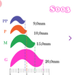 Load image into Gallery viewer, Adhesive Eyelash Paper Transfer for Clays Multicolor STY-S003 M 36 Pairs