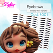 Load image into Gallery viewer, Adhesive Eyebrows Transfer Stencil paper for Clays Multicolor STY-S001 P 80 Pairs