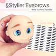 Load image into Gallery viewer, Adhesive Eyebrows Transfer Stencil paper for Clays Multicolor STY-S001 P 80 Pairs