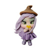 Load image into Gallery viewer, 654 Witch Lavender Clay Doll for Bow-Center, Jewelry Charms, Accessories, and More