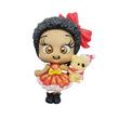 Load image into Gallery viewer, 556 Theodora Xmas Clay Doll for Bow-Center, Jewelry Charms, Accessories, and More
