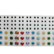 Load image into Gallery viewer, Adhesive Resin Eyes and Stickers for Clays Multicolor STY Love Bear PP Mix 40 pairs