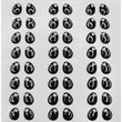Load image into Gallery viewer, Adhesive Resin Eyes for Clays MF-260 M 48 Pairs