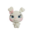 Load image into Gallery viewer, 528 Snowball Bunny Clay Doll for Bow-Center, Jewelry Charms, Accessories, and More