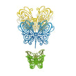 Load image into Gallery viewer, Glitter E.V.A. Foam Wings/Butterflies for Crafts #9 – Set of 5 (3" and 1.5") – DIY Decorations