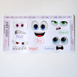 Load image into Gallery viewer, Adhesive Resin Eyes FNY 1010 - Emotions #1 - 5 pairs - Large/L Around 40mm/1.57" each pair - for use with Clay, EVA, Felt, Fabric and more