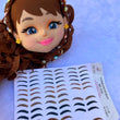 Load image into Gallery viewer, Adhesive Vinyl Eyebrows for FELT Multicolor MF PP (XSM) 48Pairs