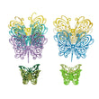 Load image into Gallery viewer, Glitter E.V.A. Foam Wings/Butterflies for Crafts #9 – Set of 5 (3" and 1.5") – DIY Decorations