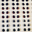Load image into Gallery viewer, Adhesive Resin Eyes for Clays Multicolor STY R045 (SM / P) 64Pairs
