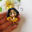 Load image into Gallery viewer, 292 Kalifa Clay Doll for Bow-Center, Jewelry Charms, Accessories, and More