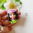 Load image into Gallery viewer, 445 Patty Star Clay Doll for Bow-Center, Jewelry Charms, Accessories, and More
