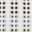 Load image into Gallery viewer, Adhesive Resin Eyes for Clays Multicolor STY R081 (X-SM - PP) 72Pairs