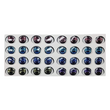 Load image into Gallery viewer, Adhesive Resin Eyes for Clays Multicolor STY R076 G 16Pairs