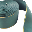 Load image into Gallery viewer, Glitter Gold Edge Grosgrain Ribbon - 1 1/2" (38mm) - 5 yards