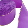 Load image into Gallery viewer, Glitter Gold Edge Grosgrain Ribbon - 1 1/2" (38mm) - 5 yards