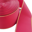 Load image into Gallery viewer, Glitter Gold Edge Grosgrain Ribbon - 1 1/2" (38mm) - 5 yards