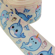 Load image into Gallery viewer, Little Sharks Grosgrain Ribbon - 1 1/2" (38mm) - 5 yards