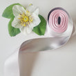 Load image into Gallery viewer, Baby Pink and Silver Satin Ribbon - 1 1/2" (38mm) - 5 yards