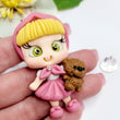 Load image into Gallery viewer, 348 Masha Clay Doll for Bow-Center, Jewelry Charms, Accessories, and More