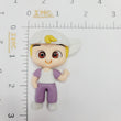 Load image into Gallery viewer, 204 Fabio The Mascot Clay Doll for Bow-Center, Jewelry Charms, Accessories, and More
