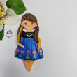 Load image into Gallery viewer, 465 Princess Anna 4.5" Flexible Clay Doll for Bow-Center, Jewelry Charms, Accessories, and More